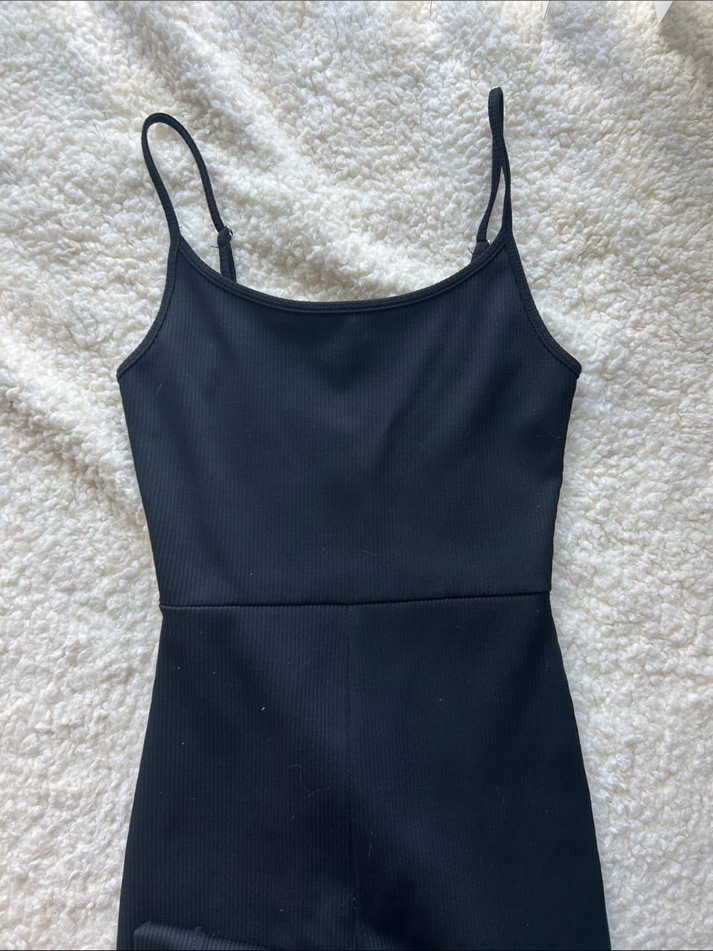Black Spaghetti-Strap Jumpsuit for Women - Picture 2 of 5